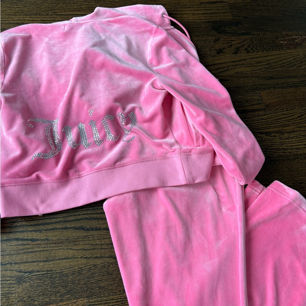 Juicy Couture Pink Velour Tracksuit | M